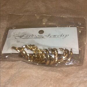 Gold Hoop Earrings Set